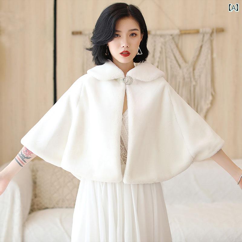 レディース 秋冬 ファーボレロ ショール カーディガン ケープ 羽織 アウター 暖かい 上品 韓国 かわい..