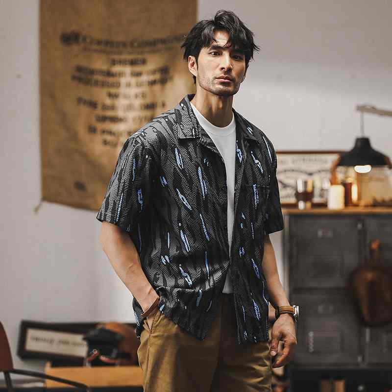 樂天商城 - メンズ ファッショントップス シャツ カットソー 薄手 半袖 アメリカン レトロ 普段着 アウトドア スポーツ ワーク カジュアル メンズ 夏
