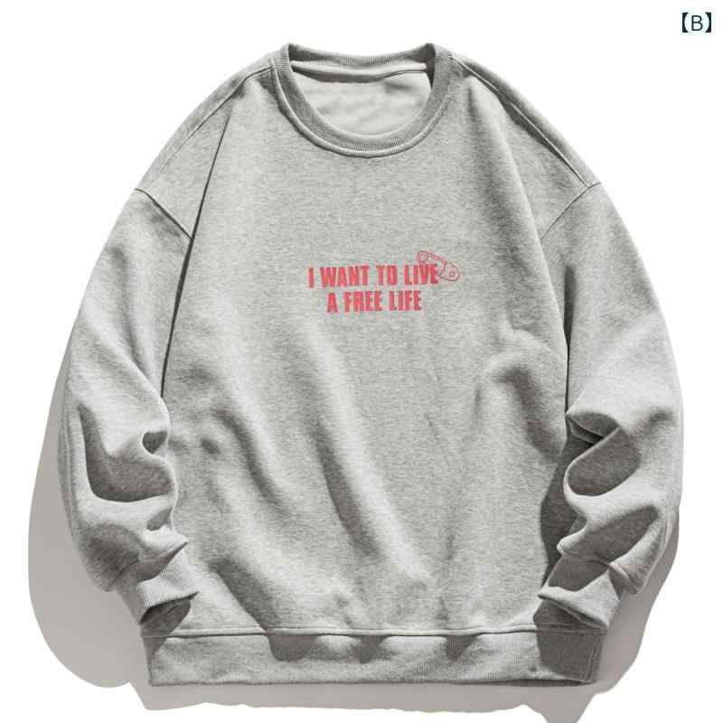 セキュアデポのメンズ 春秋 長袖トップス スウェット トレーナー 風 おしゃれ カジュアル シンプル 合わせやい スポーツ 運動 イベント フェス レジャー アウトドア キャンプ｜アングル2