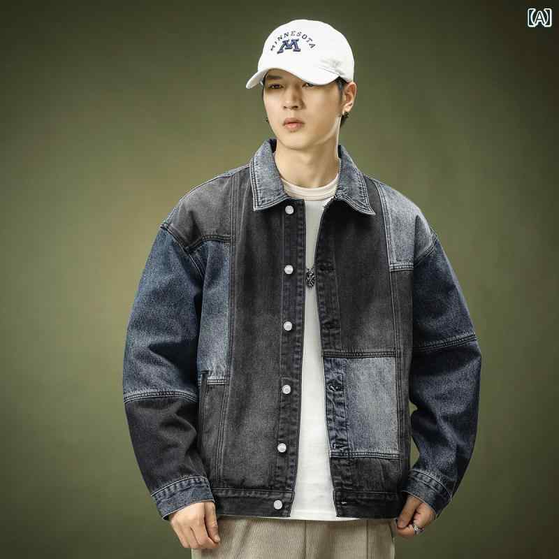 JEANS カラーブロックデニムジャケット M 楽天市場】ブロック（種類（コート・ジャケット）デニムジャケット