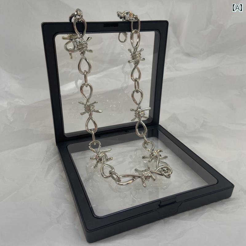 ネックレス チェーン おしゃれ 男性用 パンク クール 女性用 誇張 鎖骨 ヒップ ホップ