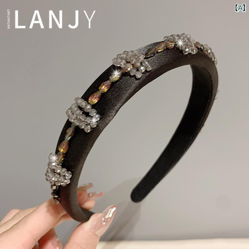 カチューシャ ヘアバンド 韓国 キラキラ 豪華 重厚 バロック ヘアアクセサリー レトロ ワイド おしゃれ かわいい パーティー 結婚式 普段使い使い 快適アイテム