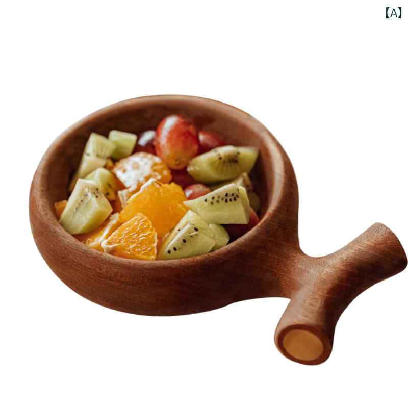 木 ボウル サラダ フルーツ スナック トレー 食器 家庭 和風 レトロ 個性 ギフト お祭り デコレーショ..