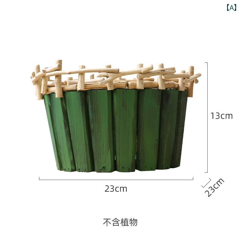 花器 デスクトップ 北欧 ホーム シンプル 植物 花瓶 フラワー バスケット リビング ルーム テーブル 装飾 木 新築 祝い ギフト