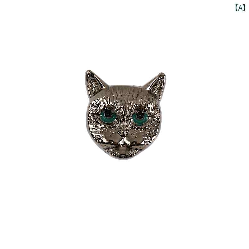 セキュアデポのブローチ 襟ピン 胸飾り メタル 猫 ピンバッジ スーツ メンズ レディース ファッション アクセサリー｜アングル2