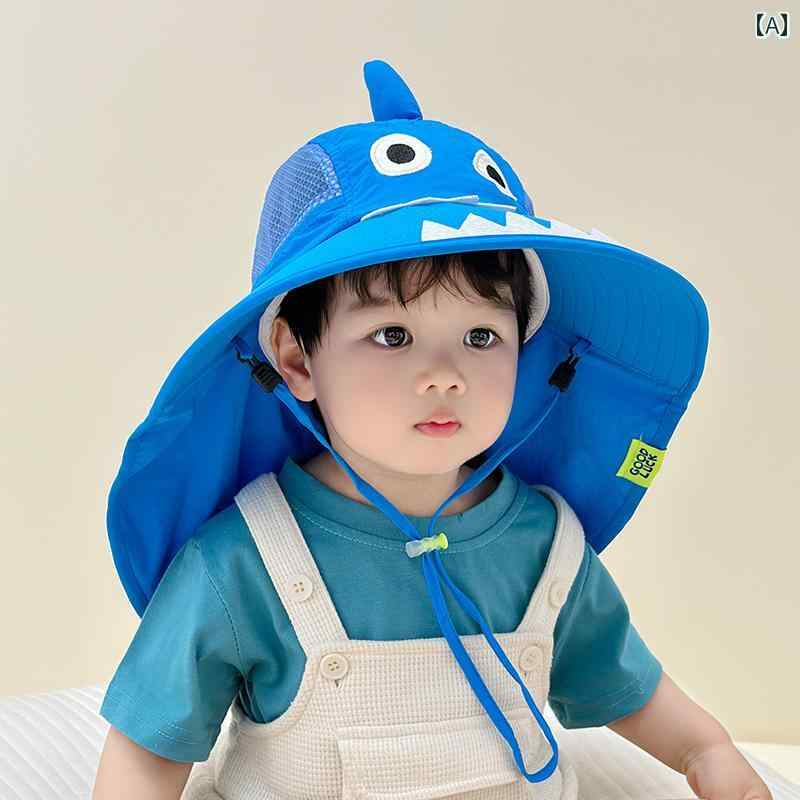 サンハット 子供 帽子 夏 薄手 つば広 日よけ ショール ネック 保護 メンズ レディース 赤ちゃん 屋外 速乾 日よけ