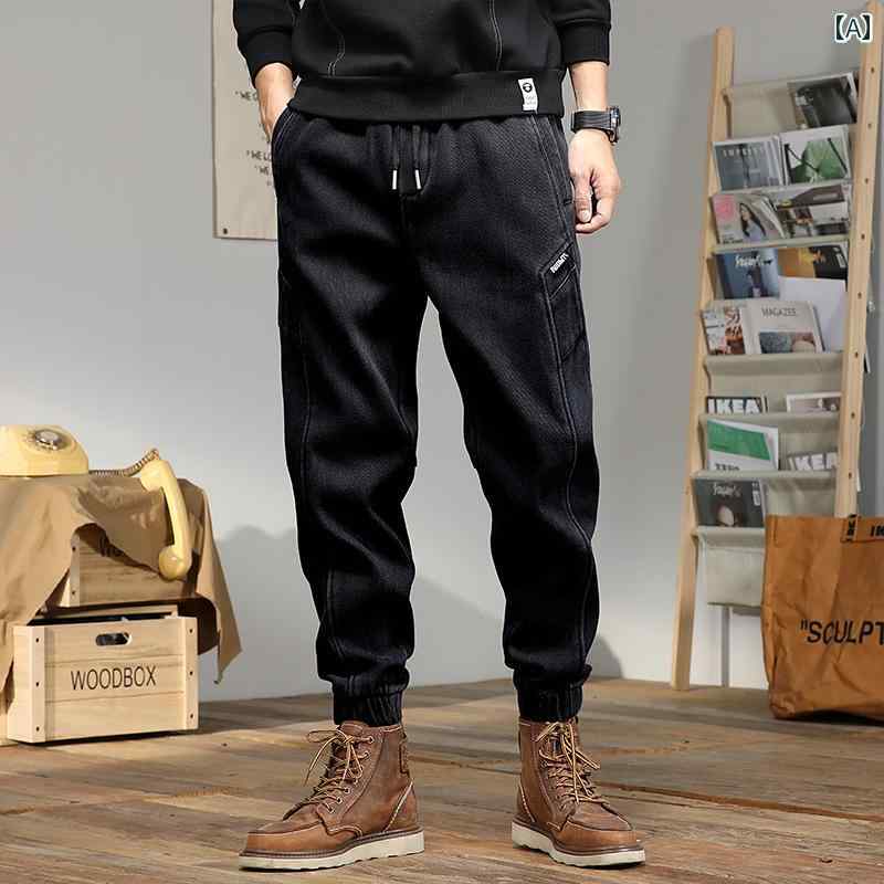 ジーンズ 冬 メンズ デニム ロングパンツ アメリカン カジュアル ストリート おしゃれ 着やい 動きやい 快適 イベント レジャー アウトドア キャンプ ワーク 作業着 デイリー