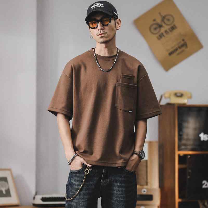 樂天商城 - メンズ ファッショントップス Tシャツ ゆったり アメリカン レトロ カットソー 普段使い 半袖 アウトドア スポーツ ワーク カジュアル メンズ 夏