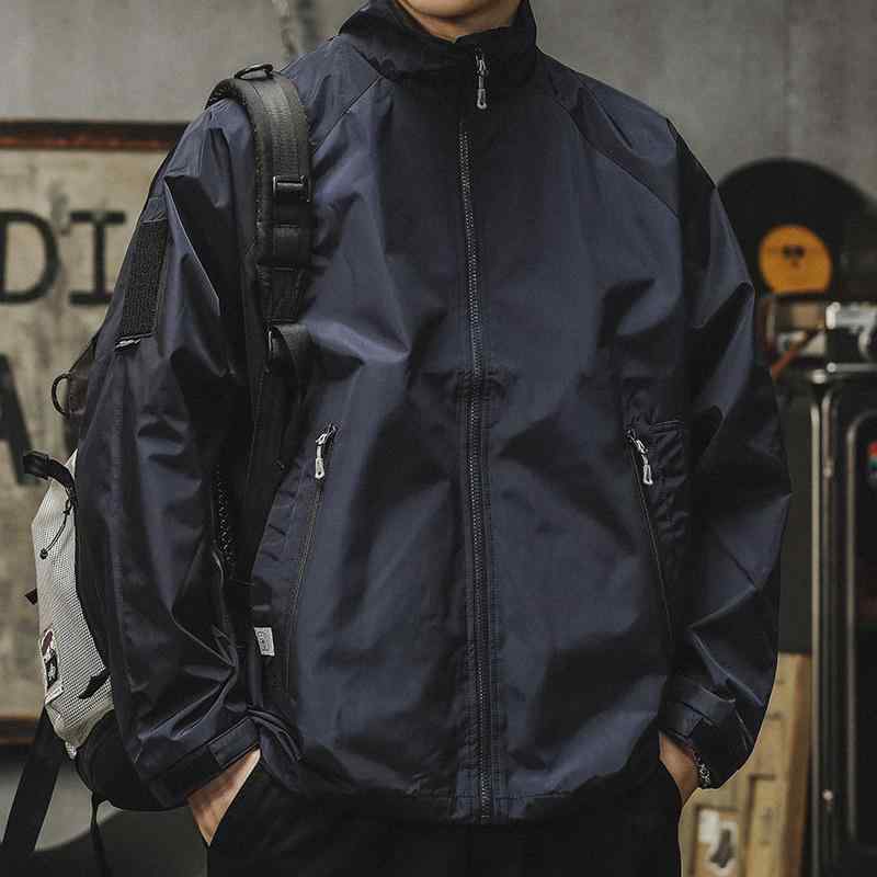 メンズ 紳士服 メンズ ジャケット ブルゾン ジャンバー 秋 スタンドカラー アメリカン レトロ アウトドア ゆったり スポーツ レジャー secure-depo-10502253 セキュアデポ パッケージ画像