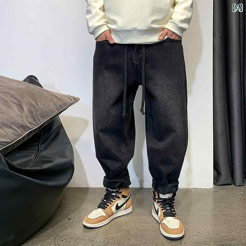 ジーンズ 冬 メンズ デニム ロングパンツ ストレート カジュアル ストリート おしゃれ 着やい 動きやい 快適 イベント レジャー アウトドア キャンプ ワーク 作業着 デイリー