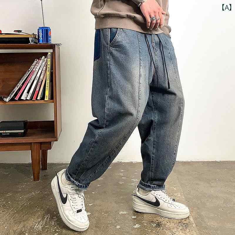 ジーンズ メンズ デニム ロングパンツ ストレート カジュアル ストリート おしゃれ 着やい 動きやい 快適 イベント レジャー アウトドア キャンプ ワーク 作業着 デイリー