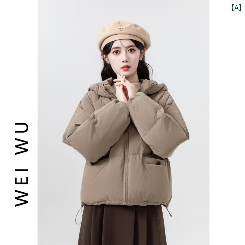 レディース 秋冬 ダウンジャケット アウター カレッジ カレッジ モテ服 韓国 大人 かわいい アップ 快..