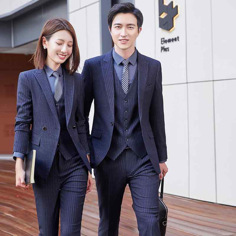 制服 仕事着 ユニフォーム レディース メンズ ワークウェア ビジネススーツ ジャケット ベスト シャツ スカート パンツ ストライプ