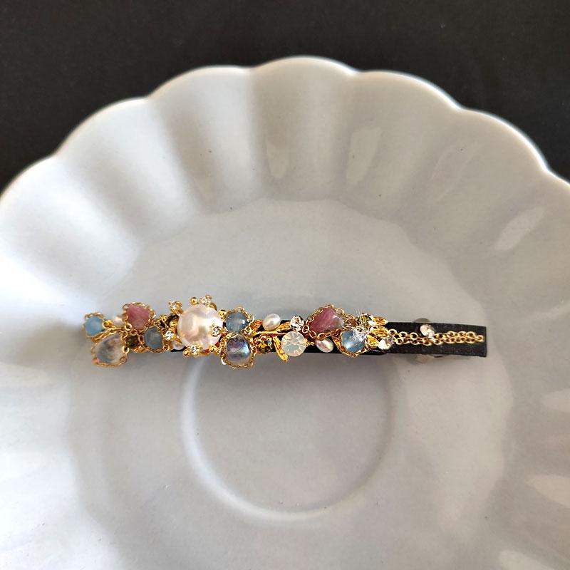 バレッタ ヘアアクセサリー 頭飾り おしゃれ 上品 シンプル ファッション ヘアアレンジ レディース ライフアイテム デイリー 韓国