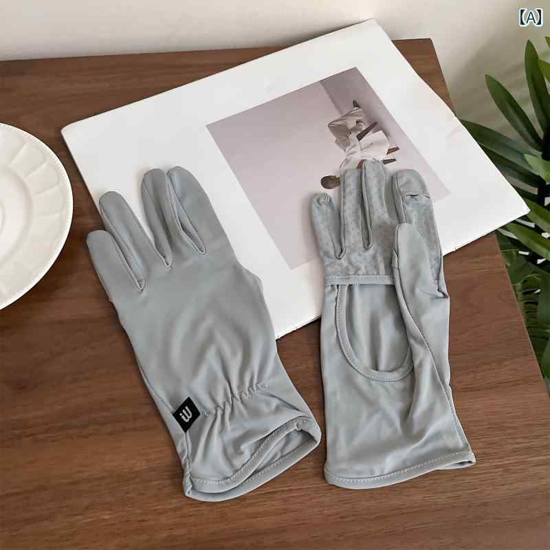 手袋 作業 ドライビング アウトドア スポーツ 日焼け対策 薄手 シンプル カジュアル 上品 レディース 夏