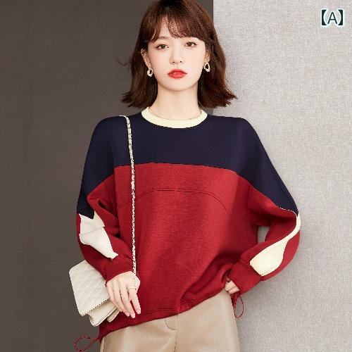 Other Apparel - トップス ジャケット レディース おしゃれ 秋冬 活力 フレッシュ感 空気 層 ラウンドネック 裾 ドローストリング アウターウェア カジュアル スウェットシャツ