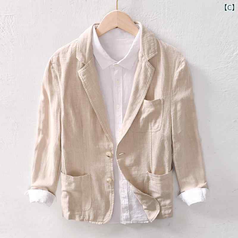 コート メンズ ファッション ビジネス カジュアル スーツ 秋冬 無地 シンプル 多目的 フォーマルウェア コットンリネン 男性用 スーツ