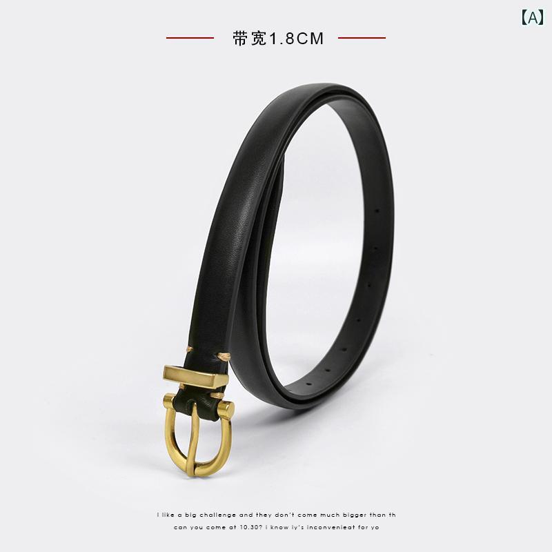 レディース カジュアル 夏 ジーンズ ベルト ズボン 小さい 薄手 ファッション ブラック 装飾