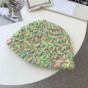 レディース カジュアル 帽子 ハット 秋冬 厚手 ニット ウール 手編み 暖かい 耳保護 フィッシャーマン バケット