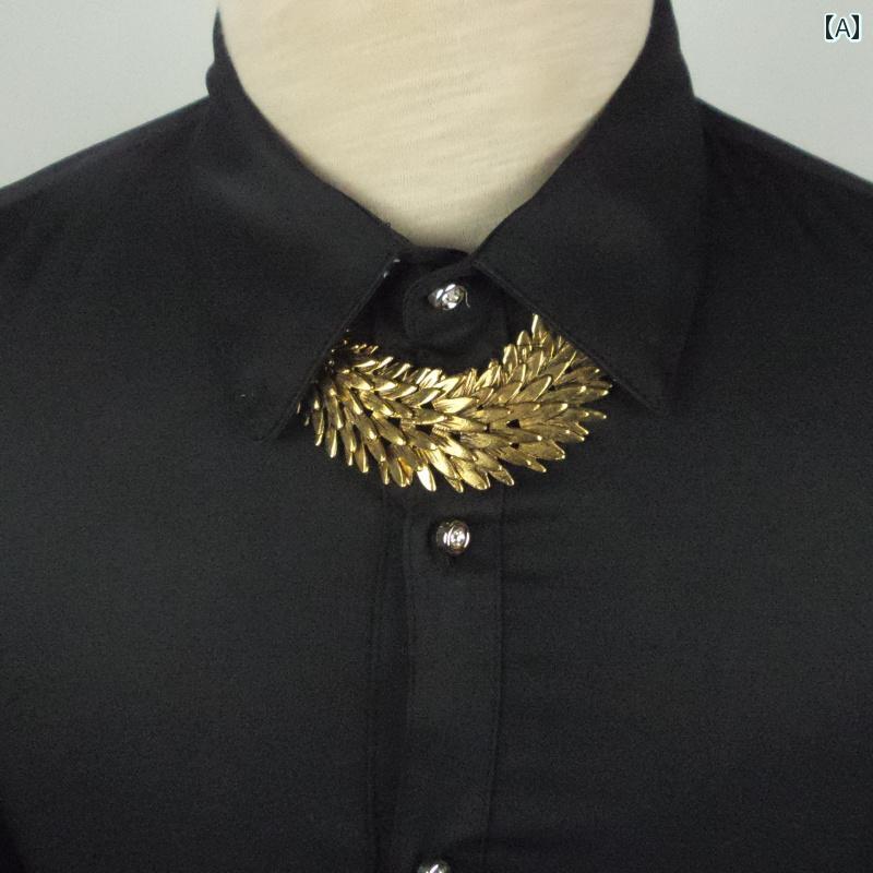 メンズ チェーン ネックレス アクセサリー 首飾り ウィート 鎖骨 シャツ