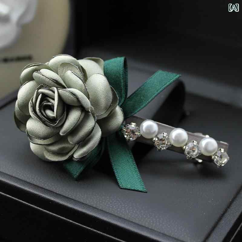 レディース アクセサリー ヘア かわいい 髪飾り 布 パール ヘアピン フラワー エッジ クリップ カチューシャ 一文字 シンプル ポニーテール
