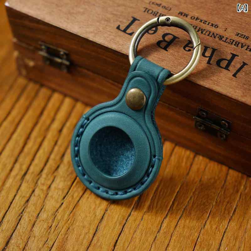 厚手 牛革 AirTag デジタル 紛失 防止 デバイス 保護 カバー 革 三次元 テクノロジー 素早い 取り付け ..