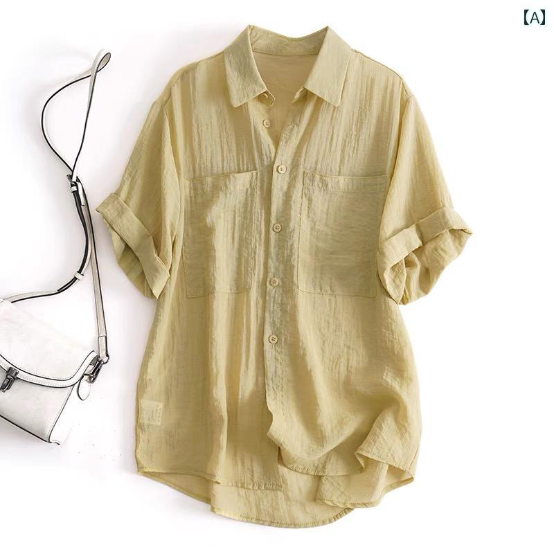 レディース カジュアル 夏 シャツ トップス おしゃれ 普段使い 婦人服 ママ服 無地 ポロシャツ 半袖 t レディース 大きめサイズ