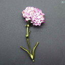 アクセサリー ブローチ おしゃれ 入学式 ハイエンド パープル 塗装 エナメル カーネーション フラワー フェミニン ギフトフラワー ピン コート ジャケット