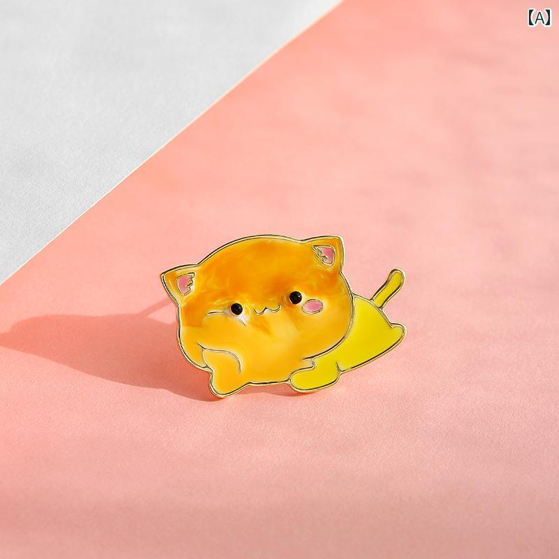 ブローチ おしゃれ スーツ ピン 卒業式 入学式 ハイエンド ファッション 精巧 エナメル かわいい少し 猫 女性 個性的 コート カーディガン コサージュ