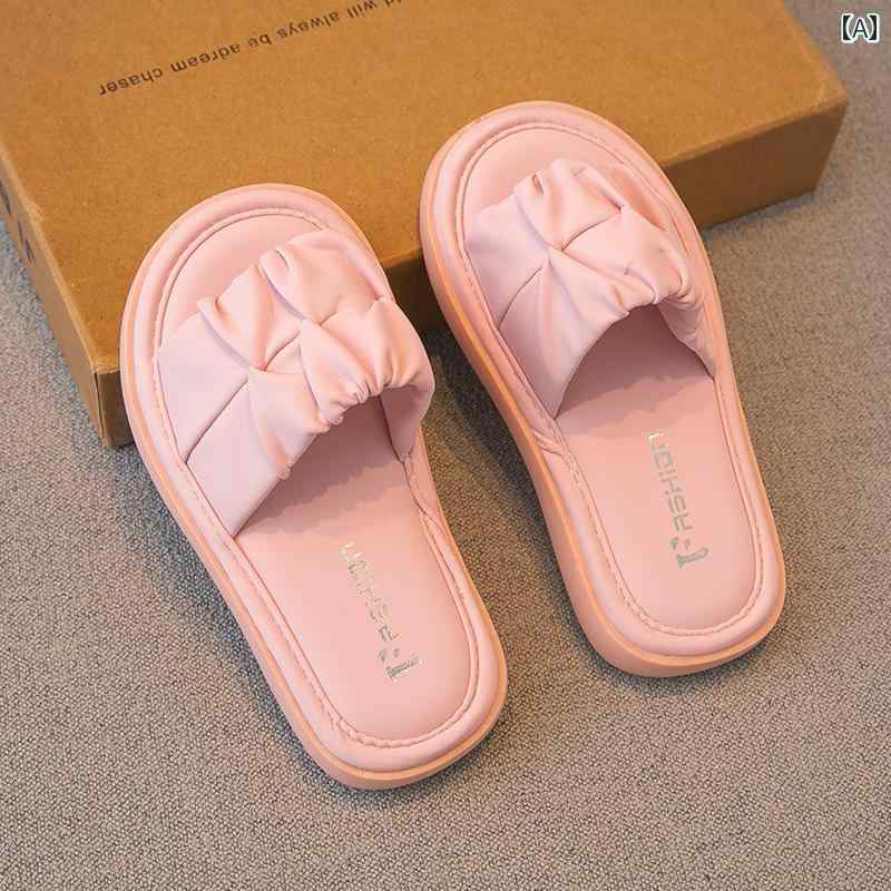 Casual Shoes - 夏 ガールズ スリッパ 子供 靴 小さい プリンセス シューズ ソフト ソール 滑り止め 屋内 屋外 ビーチ