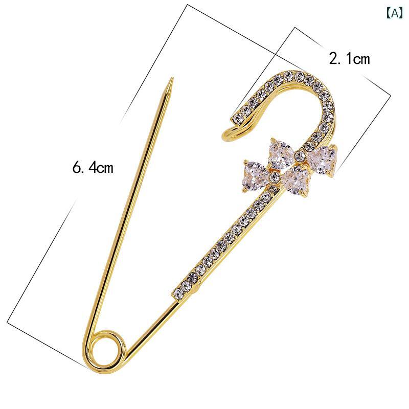 ブローチ 上品 セレモニー ウエスト 締める ジーンズ スカート ズボン ライン 引き締め用 アーティファクト ピン 衣服 固定 女性用 高級感 コサージュ