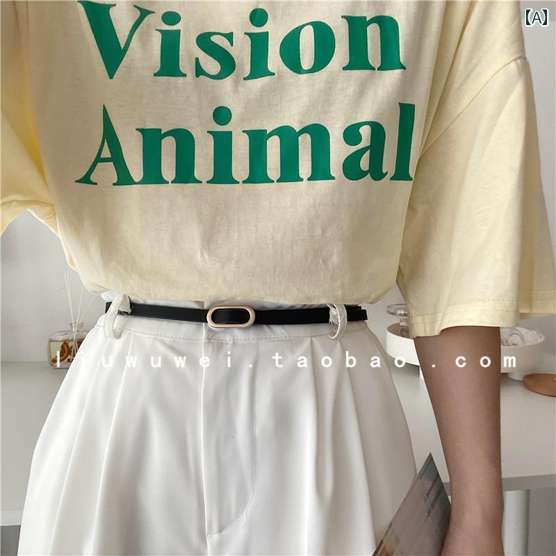 ジーンズ ベルト レディース 穴 い 小さめ ベルト シンプル 韓国 ドレス スーツ 細 夏