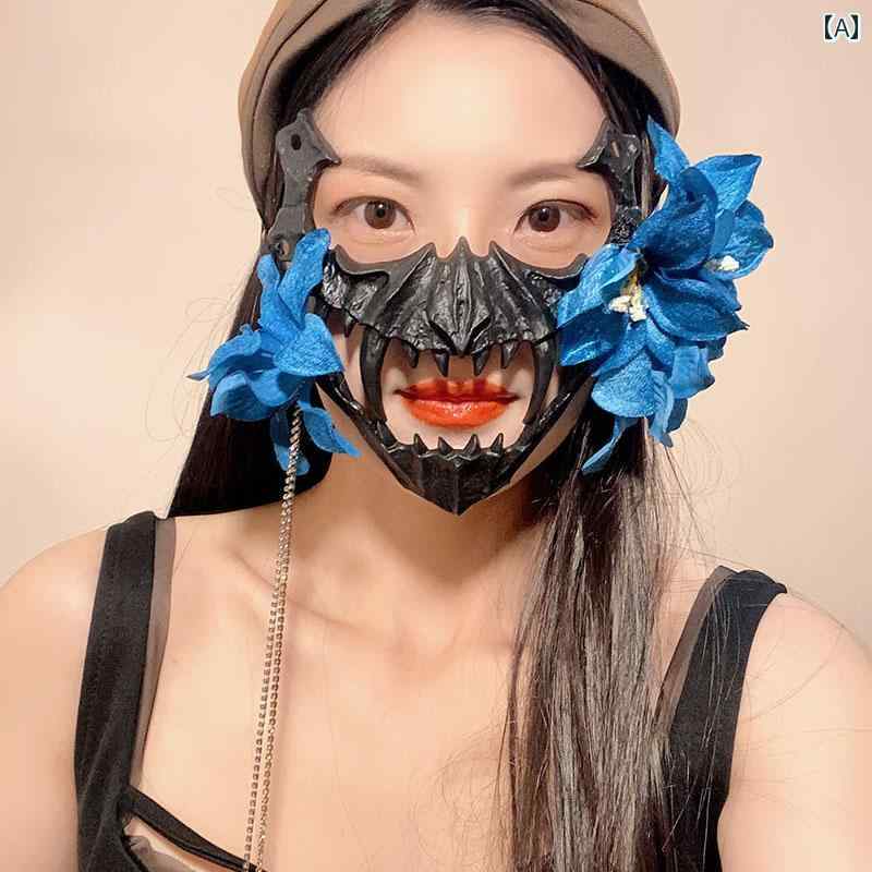 Full Mask - ベネチアン マスク 仮面 舞踏会 ハロウィン 二 次元 半面 虎 夜叉 天狗 人 狼 鵺 パーティー パフォーマンス ドレス アップ