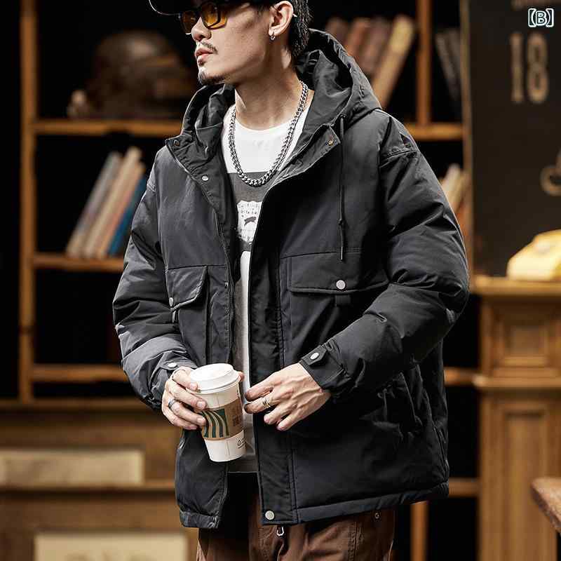 メンズ 冬 アメリカン中綿 ジャケット ワークジャケット 中綿 大きいサイズ アウトドア 厚手中綿