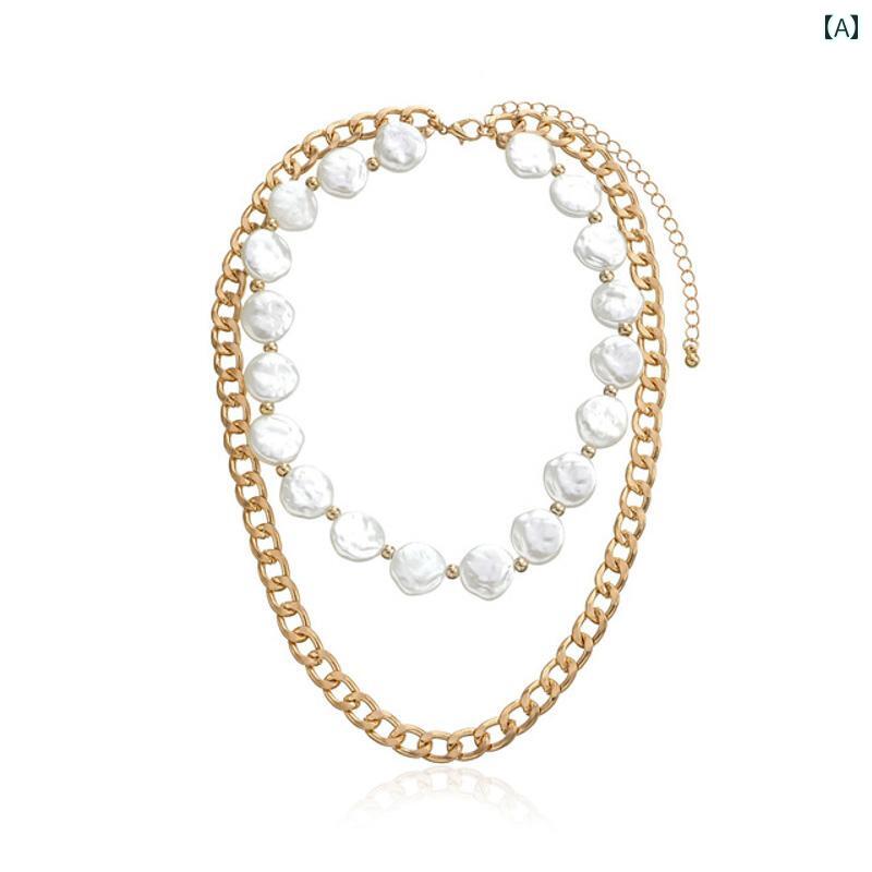 レディース ネックレス アクセサリー チェーン おしゃれ 普段使い フランス バロック 宮殿 貴族 合金 ..