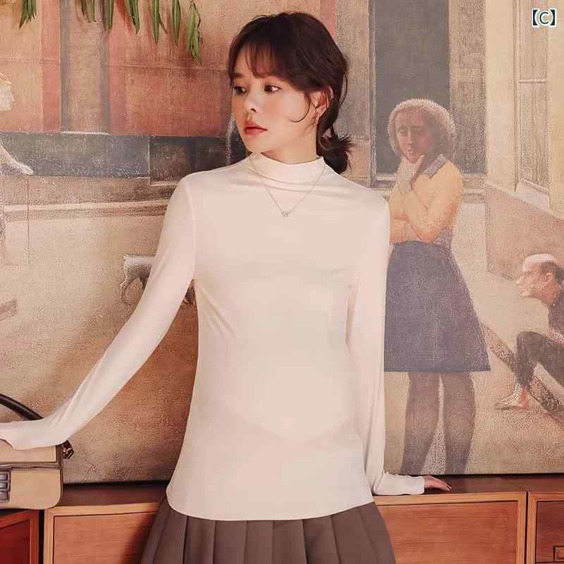 授乳 秋服 産後 防寒 肌着 レイヤリング シャツ 服 ホット ママ 抗菌 パジャマ