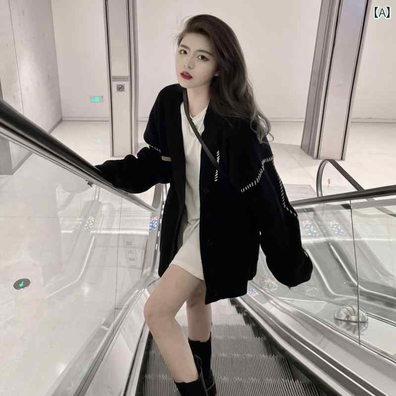 レディース ハイエンド カーディガンジャケット 秋冬 セーター フレッシュ トップス