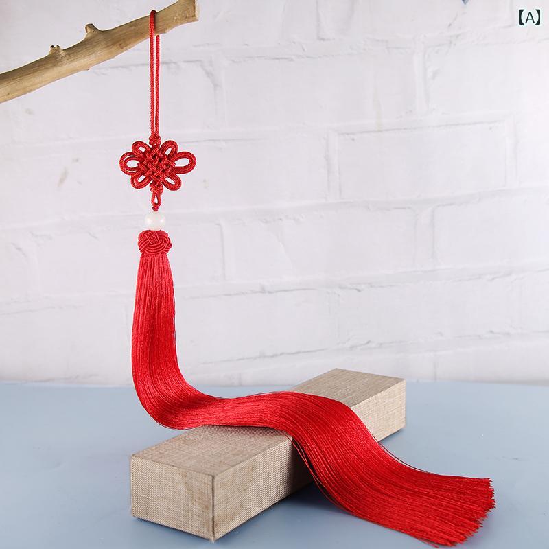 タッセル おしゃれ エクストラ ロング 中国結び アンティーク ペンダント 照明 中華風 クラフト ハンギング