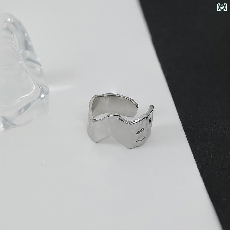 指輪 男性 女性 バット コンビ ネーション リング ハイエンド ヒップ ホップ 個性 人差し指 オープニング 調節可能