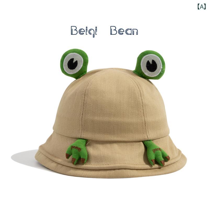 楽天セキュアデポ夏 キッズ アウトドア ハット 登山 ハイキング 釣り キャンプ 春 赤ちゃん レジャー 帽子 かわいい カエル 男子 ガールズ 薄手 親子 通気性 日よけ バケット