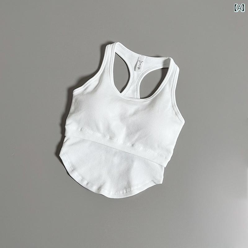 ベスト 風 スポーツブラ レディース 耐震 たるみ 防止 ワイヤーリング し フィットネス ブラ 腕立て伏..