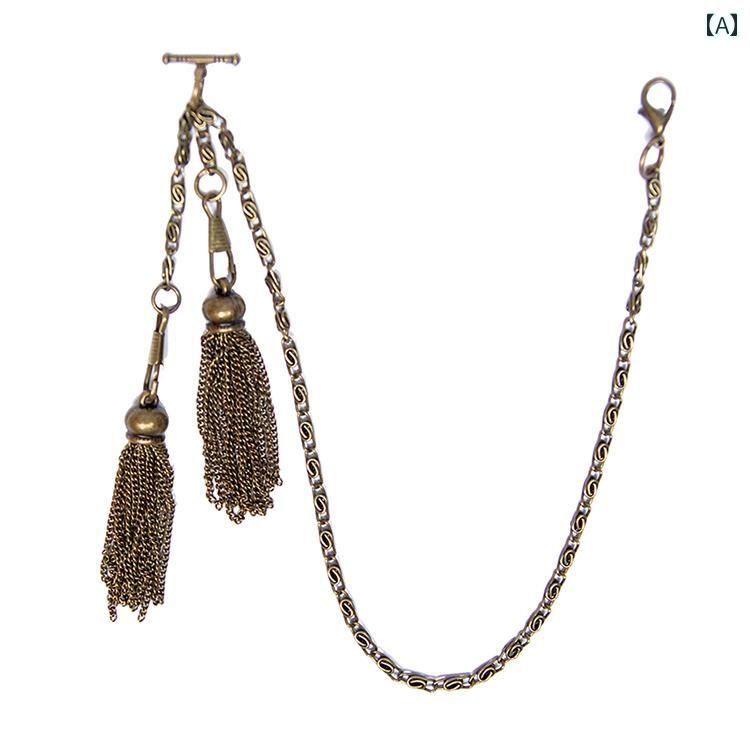 アクセサリー チェーン コスプレ 撮影 小道具 スーツ ベスト レトロ 懐中 時計