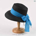 レディース 夏 レースアップ リボン 麦わら 帽子 ビーチ フラット トップ 太陽 漁師 海辺 草