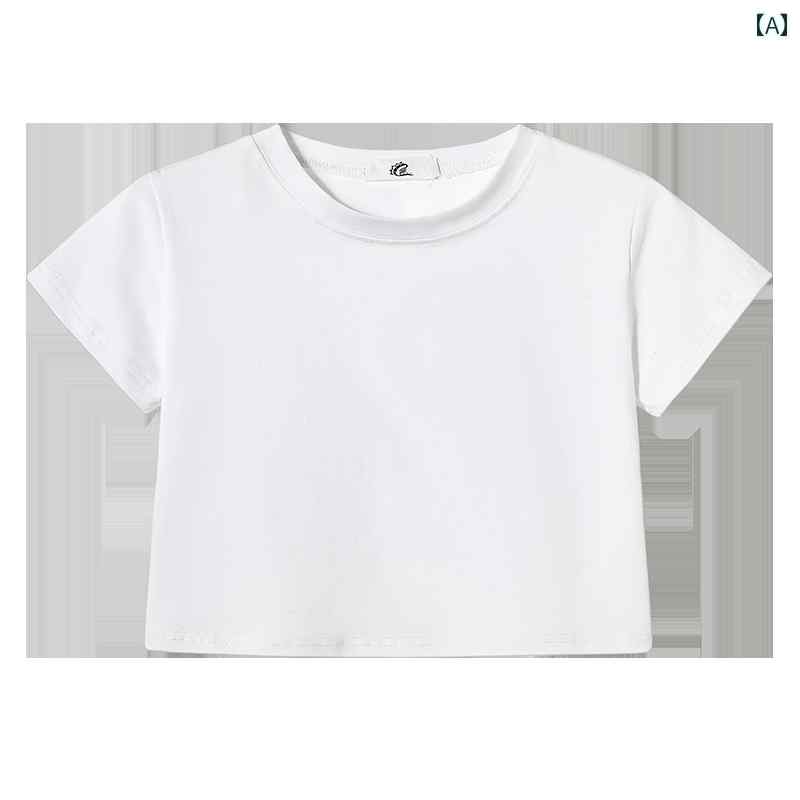 レディース 夏 シャツ トップス フレンチ スタイリッシュ 半袖 白 T ショルダー スリム ショート