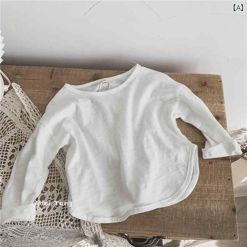 メンズ レディース 子供服 生地 柔らかく 途 広い 子供 竹 綿 Tシャツ 赤ちゃん 無地 コットン ラウンドネック トップス