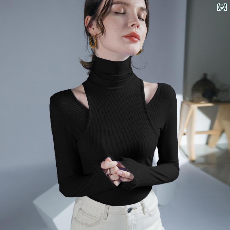 レディース 社交ダンス トップス 魅惑的 オフショルダー モダン 女性 長袖 春秋 ラテン トレーニング ..