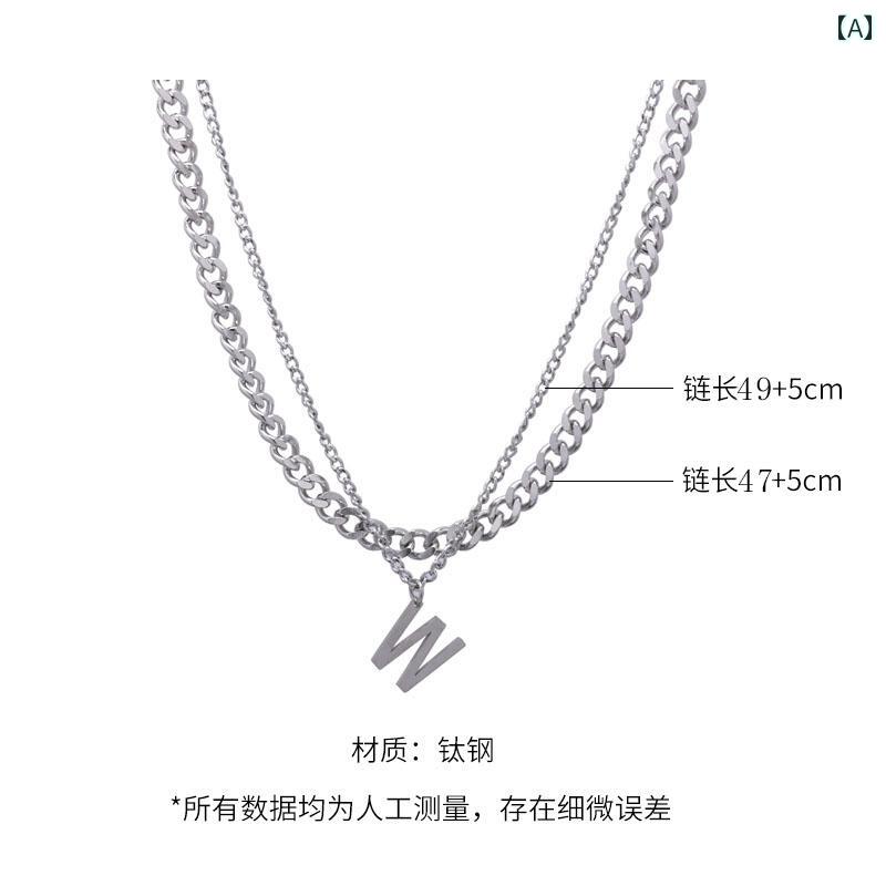 メンズ レディース ネックレス チェーン かっこいい ヒップ ホップ 鎖骨 セーター カップル ハイエンド センス