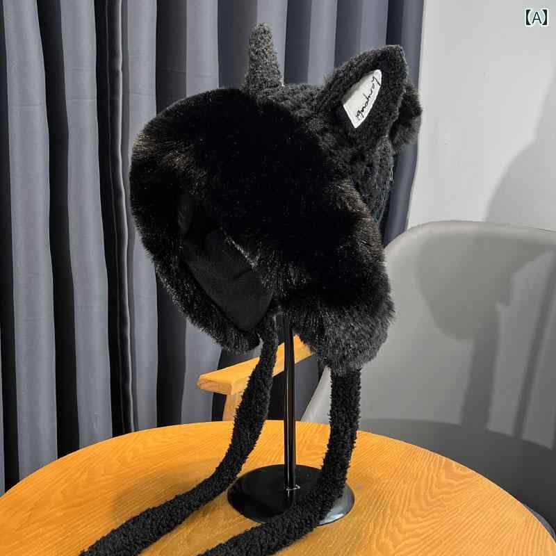 防寒帽子 かわいい 裏起毛 ニット ウール 帽子 女性用 秋冬 厚く 暖かい ロシア