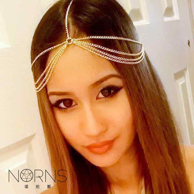 レディース タッセル アクセサリー チェーン ヘッド ドレス 額飾り 写真撮影 COS 小道具 ヘア ボヘミア..