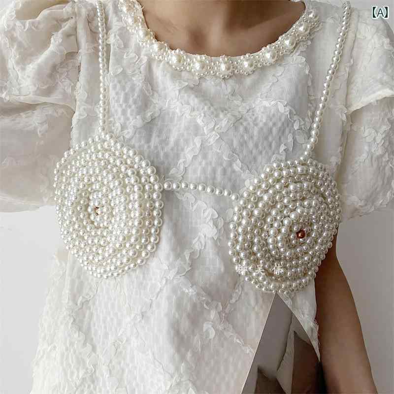 チェーン アクセサリー アメリカ 優雅 パール サスペンダー ベルト 女性 装飾 スカート スーツ ベスト ..